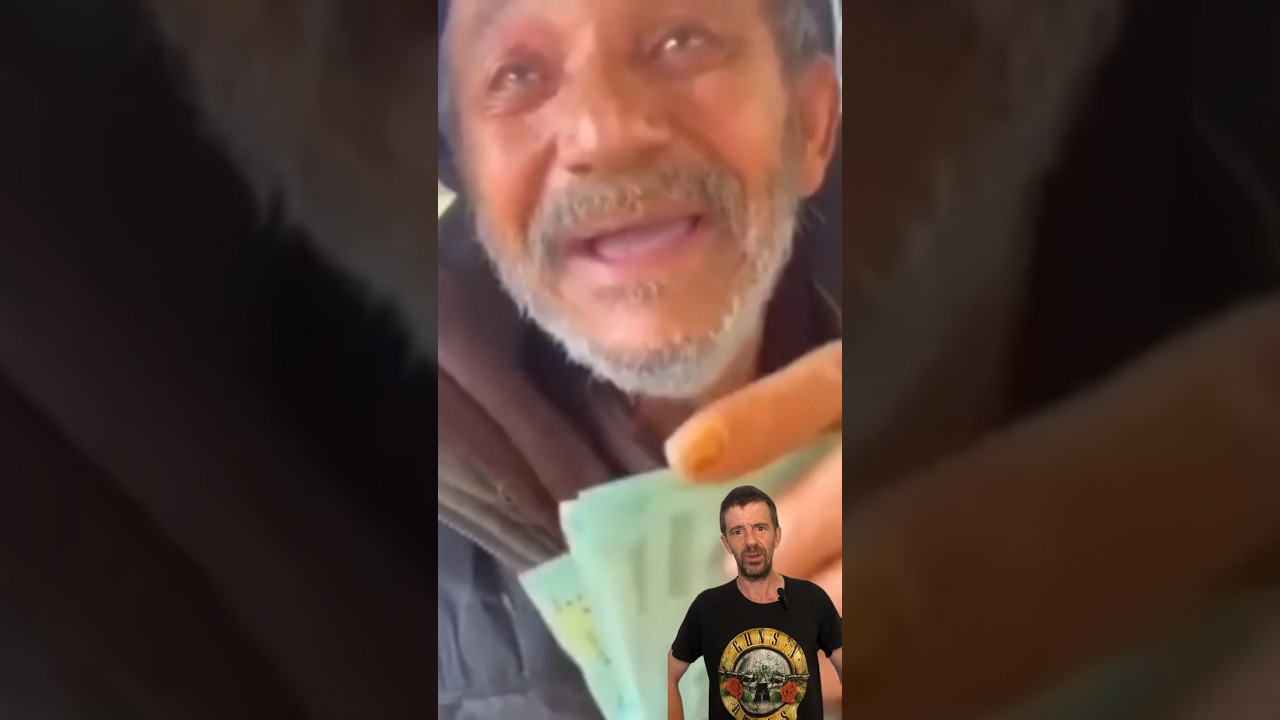 Homeless Man&rsquo;s Kindness & Compassion 😀#kindness