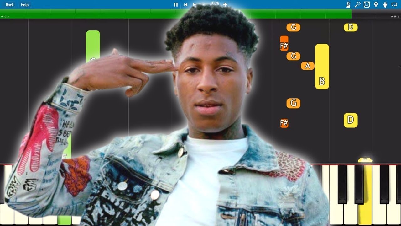 NBA Youngboy - House Arrest Tingz - Piano Tutorial