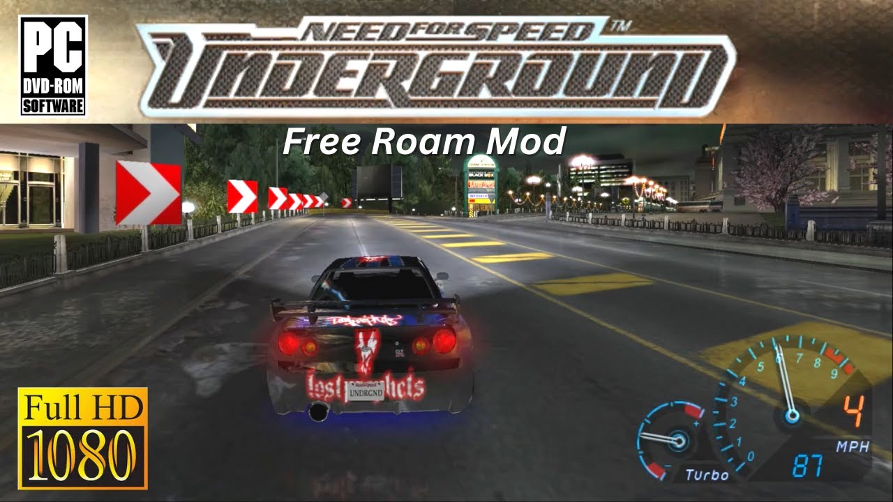 NFS: Underground [1080p] - Free Roam Mod