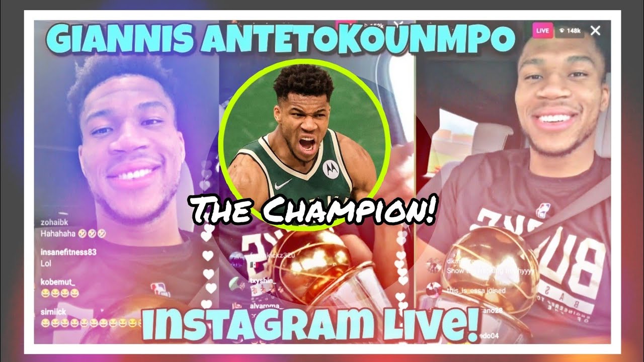 GIANNIS ANTETOKOUNMPO INSTAGRAM LIVE!