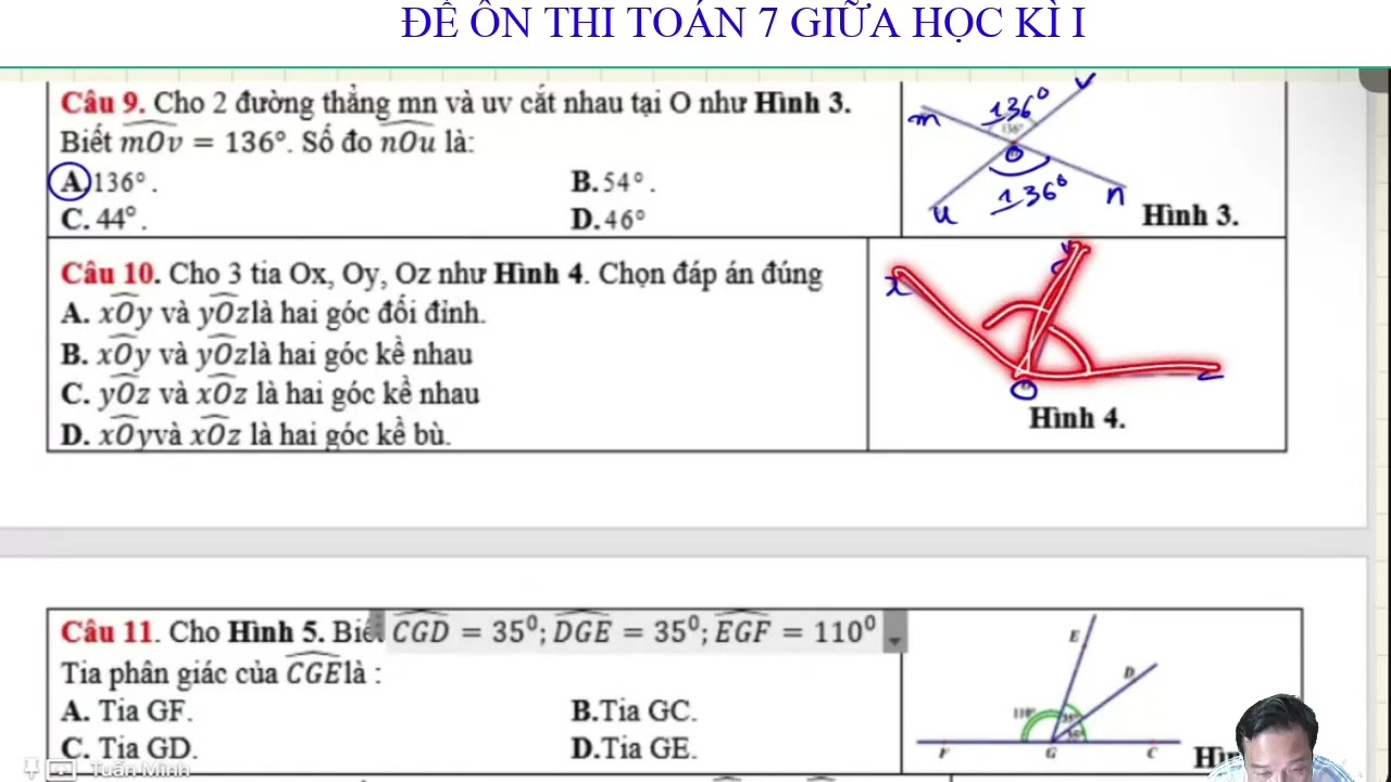 Đề Thi Toán 7 giữa kì 1/tmttuan