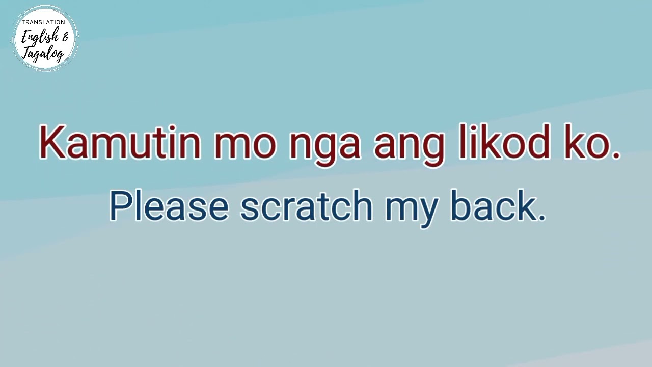 DAILY TAGALOG SENTENCES AT HOME | p.3 