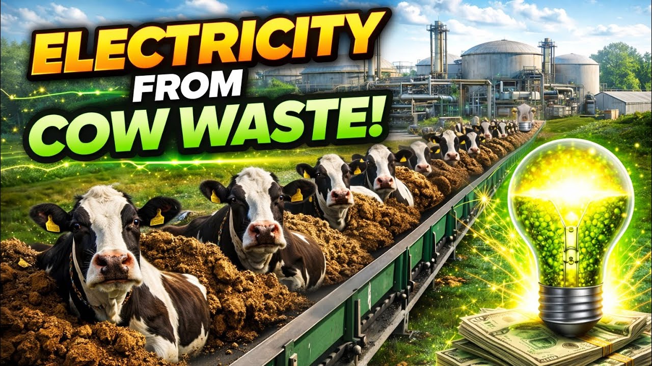 How Cow Waste Is Turned Into Electricity ⚡🐄 | Inside USA Biogas Power Plant