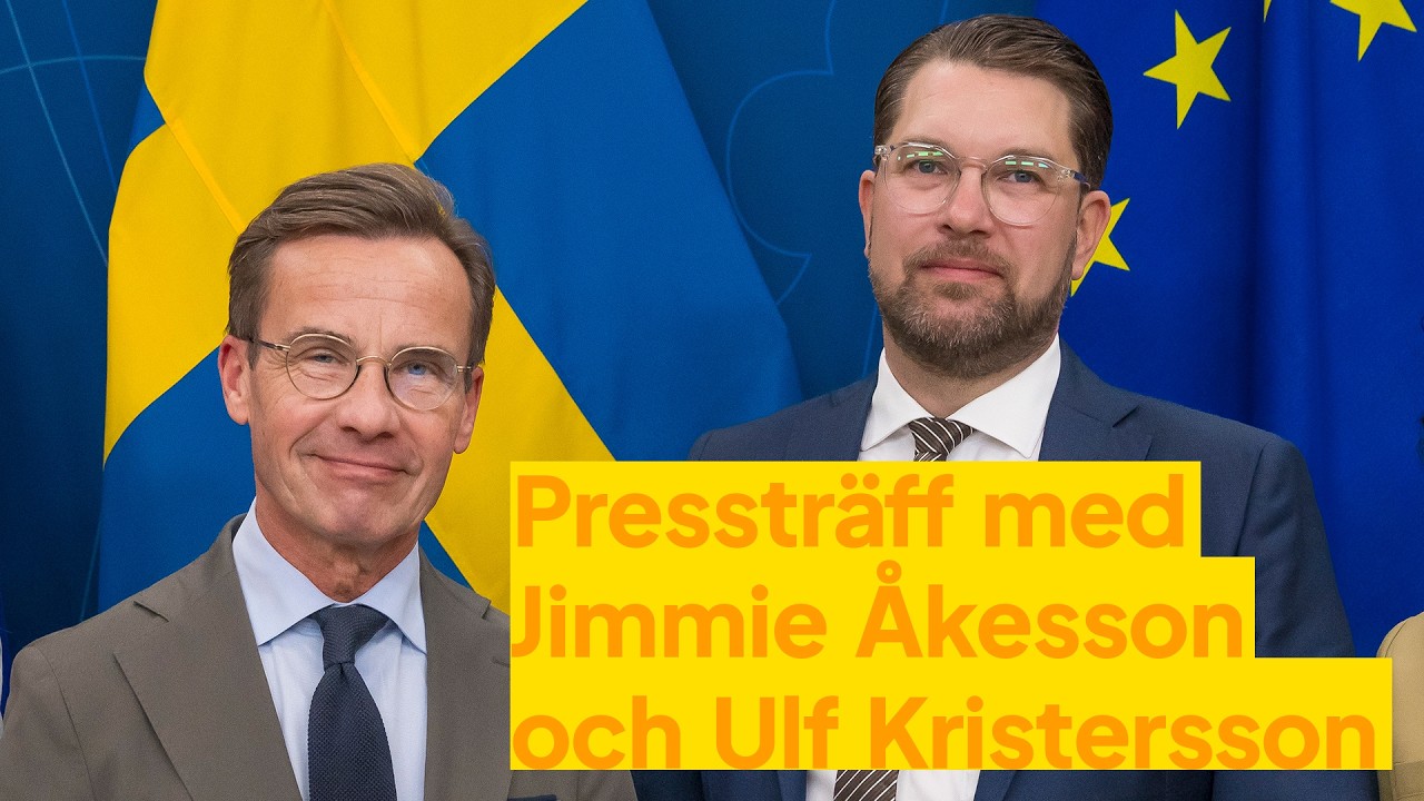 Presstr&auml;ff med Jimmie &Aring;kesson och Ulf Kristersson