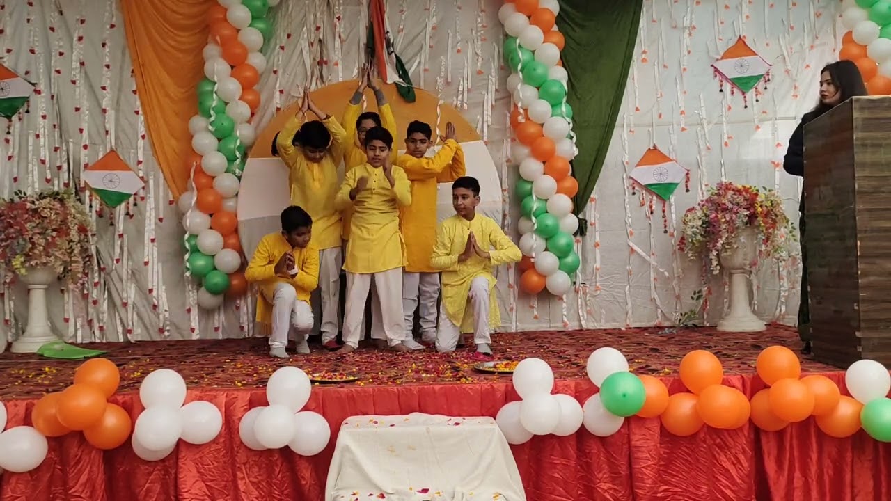 The school has celebrated the 77th republic day .