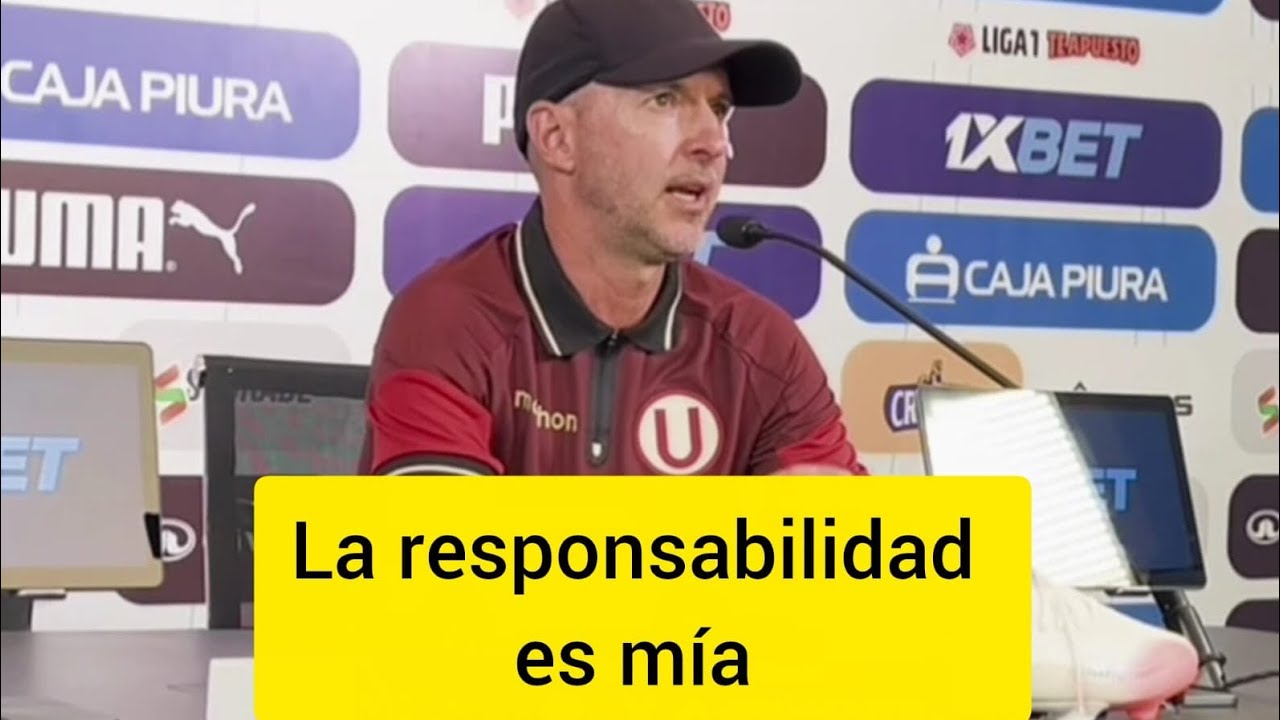 Javier Rabanal asume la responsabilidad por dejarse empatar por Sporting Cristal. 