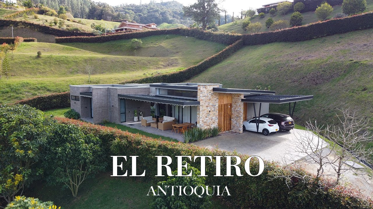 Incre&iacute;ble CASA CAMPESTRE moderna en El Retiro, Antioquia🤩