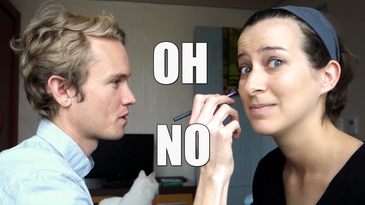 Boyfriend Does My Makeup!