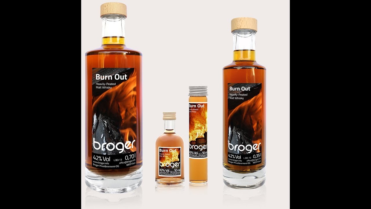 Broger Burn Out Heavily Peated Single Malt Austrian Whisky
