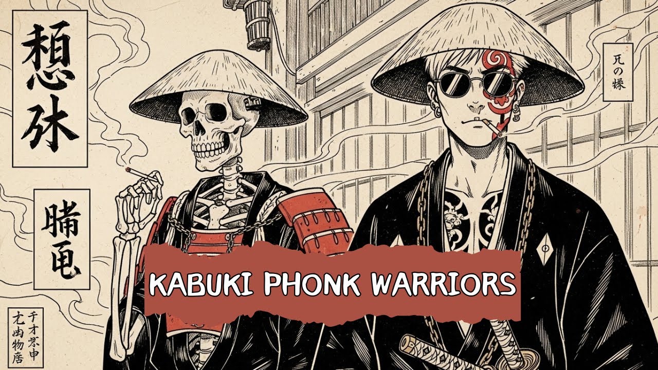 Addictive Japanese Trap & Bass: Kabuki Phonk Warriors | Study, Focus and relax