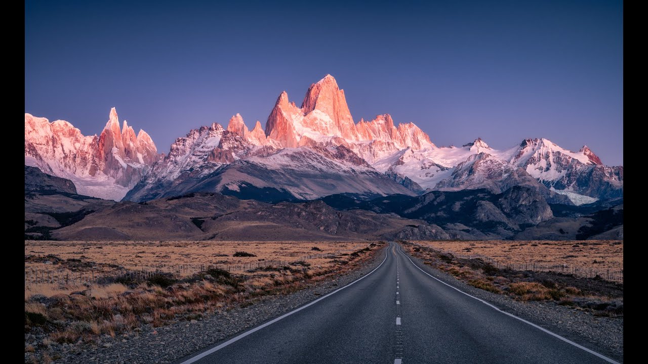 Journey through Patagonia, 4K, scenic video.