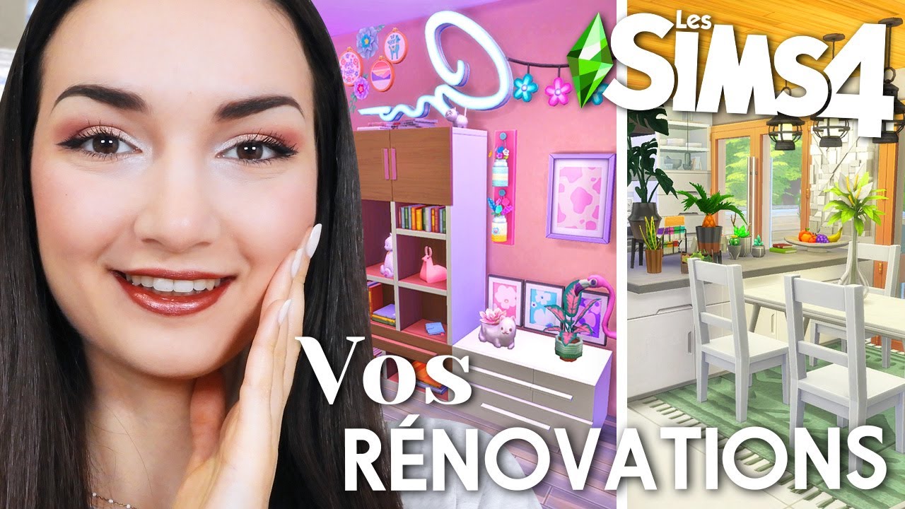 Je découvre VOS rénovations de mon VRAI appartement ! | Challenge Sims 4