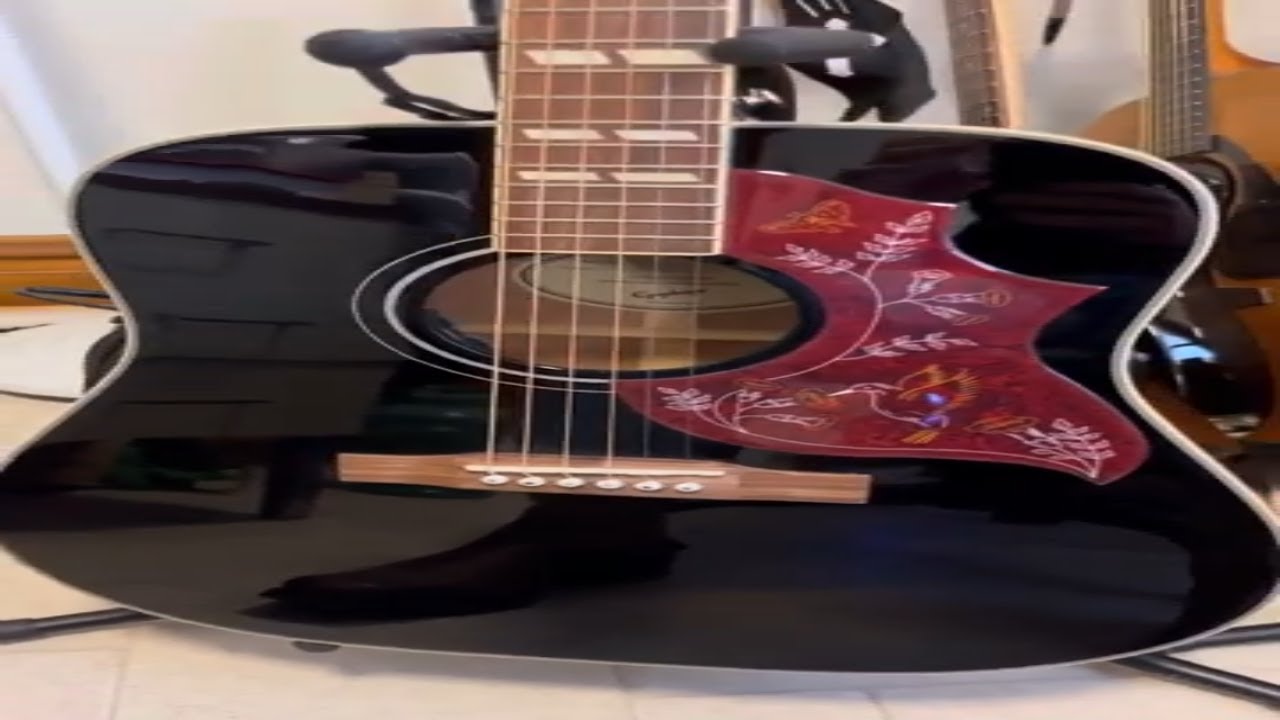Unboxing Epiphone Hummingbird Pro Limited Edition Black