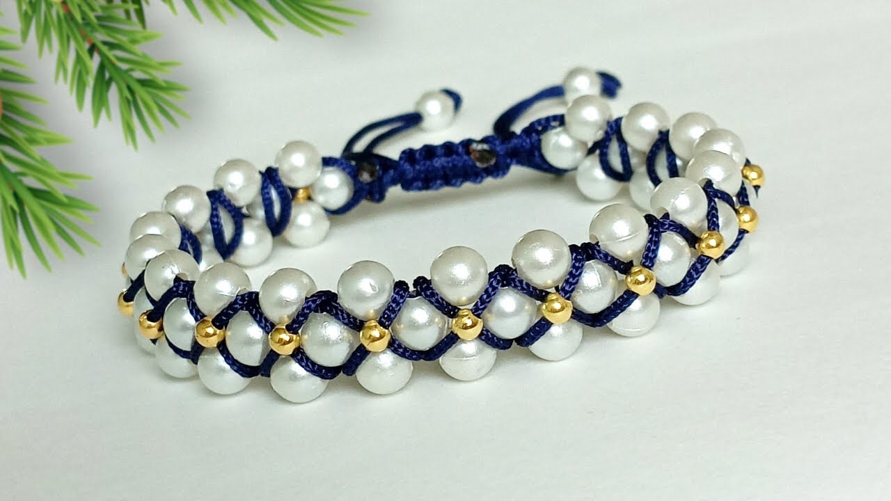 Diy macrame bracelet || how to make macrame bracelet with beads || macrame bracelet tutorial