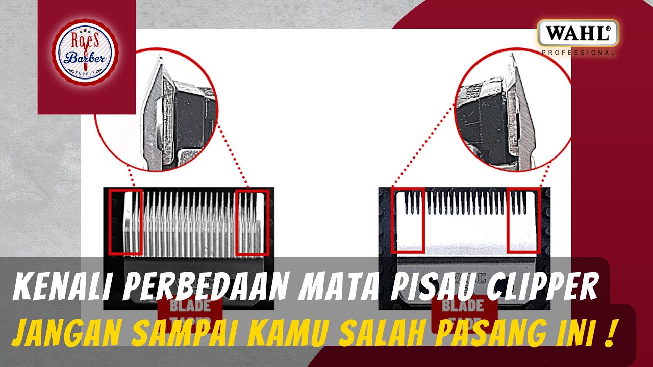 PERBEDAAN MATA PISAU TAPER DAN FADE CLIPPER WAHL ORIGINAL