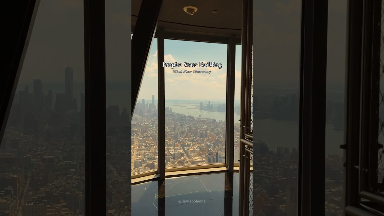 📍102nd Floor Observatory at  Empire State Building #ESBVIP #nyc #empirestatebuilding