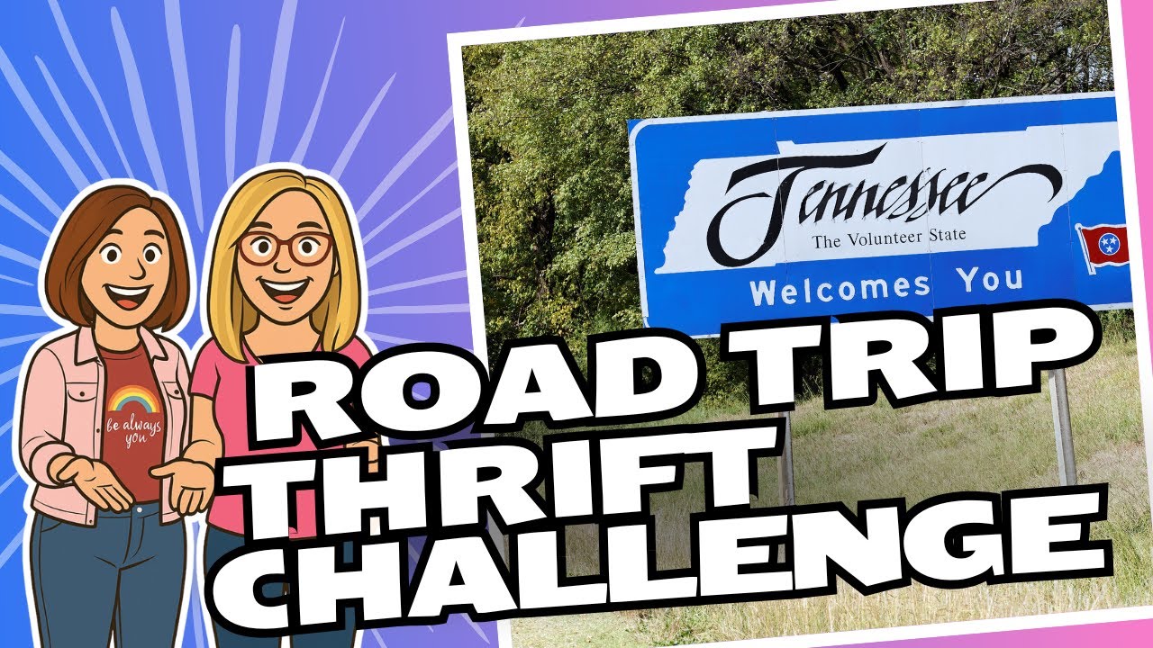 10 Minute Thrift Challenge! $20+ Flips, 2 Stops & Road Trip Thrifting With Consignment Chats