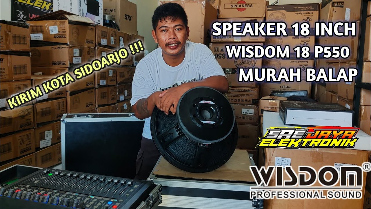SPEAKER WISDOM 18 P550 VOICE COIL 5,5 SUBWOOFER - MURAH BALAP HOREGG