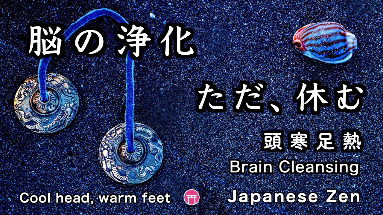 【ティンシャ・波音・瞑想】脳の浄化「ただ、休む」30分間【Japanese zen】Tingshaw『Brain Cleansing』Cool head, warm feet【頭寒足熱】