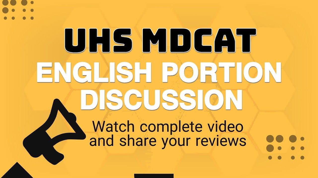 UHS MDCAT paper key - 2024 - English portion