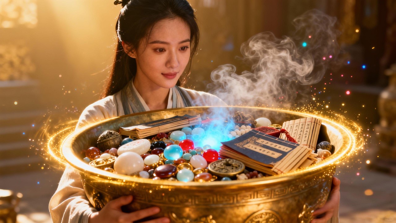 吃百家飯的蘇棠一生謹慎慎微，為了謀生成為紫薇門雜役卻處處受到刁難。意外之下獲得聚寶盆，從一個身俱五靈根廢柴體質的凡人成為第一高手。