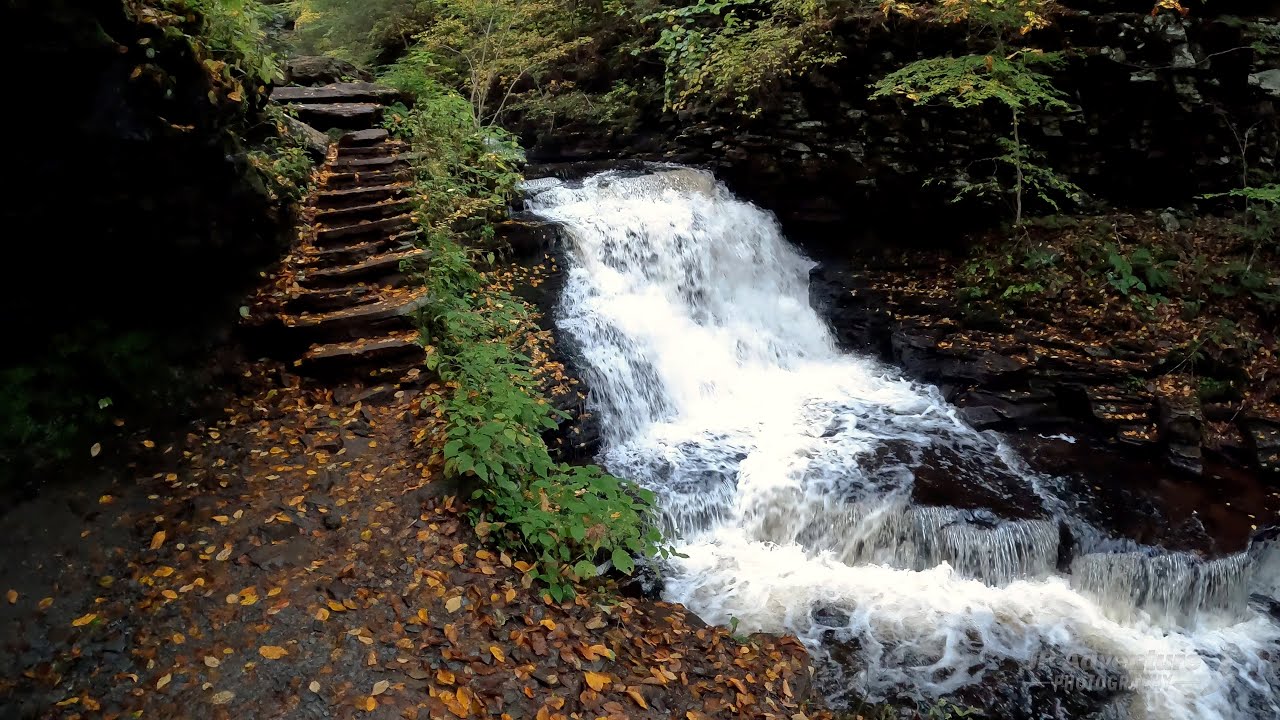 Hiking Ricketts Glen State Park - the Ganoga Glen side of Falls Trail - GoPro 10