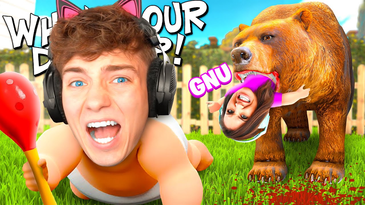 Der BÄR will GNU und MEXI FRESSEN! 😱🐻 | Baby Simulator