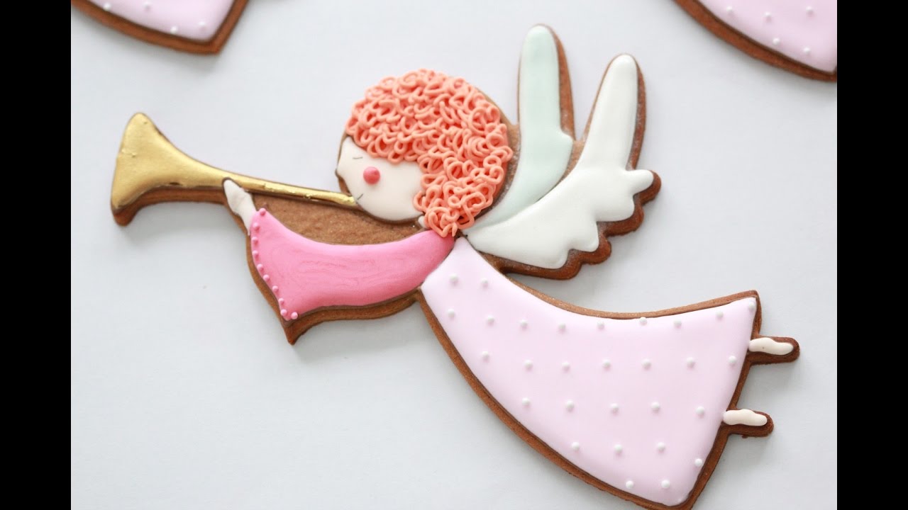 How to Decorate Angel Cookies with Royal Icing