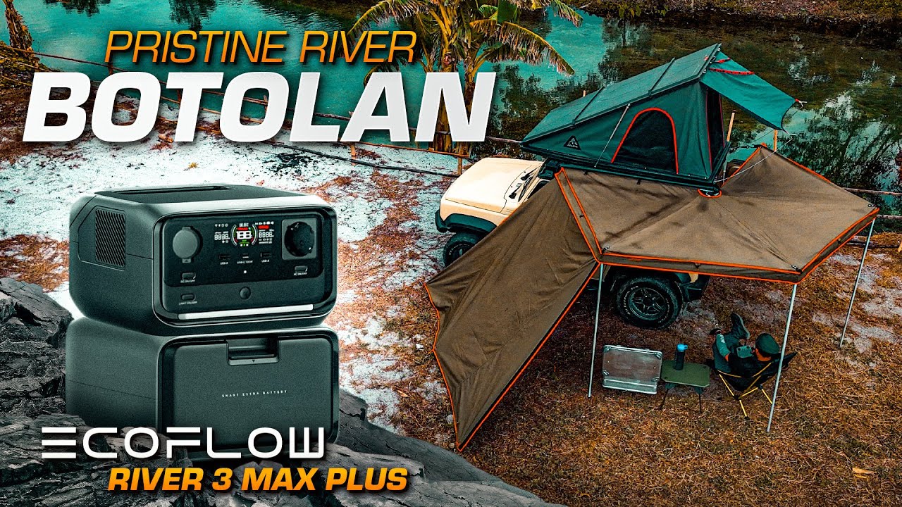 Solo Car Camping Next to a Pristine River | EcoFlow RIVER 3 Max Plus | Silent Vlog JIMNY