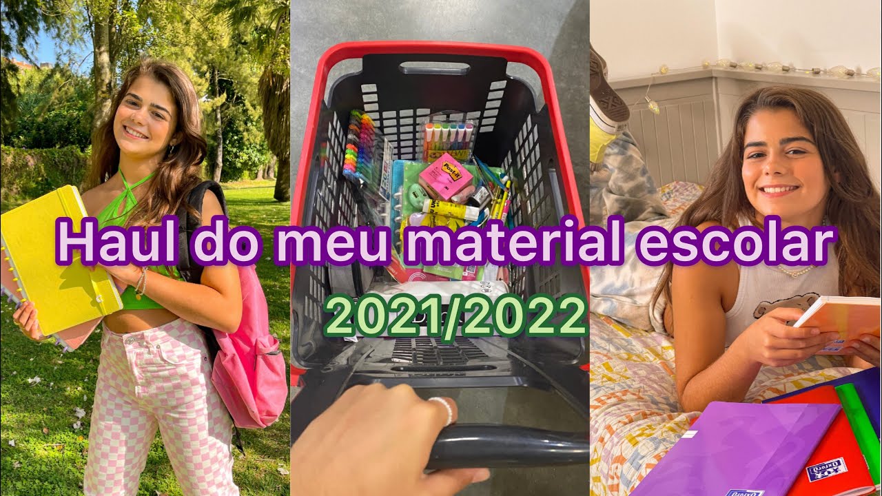 Haul do meu material escolar 2021/2022💘📒 Misstet