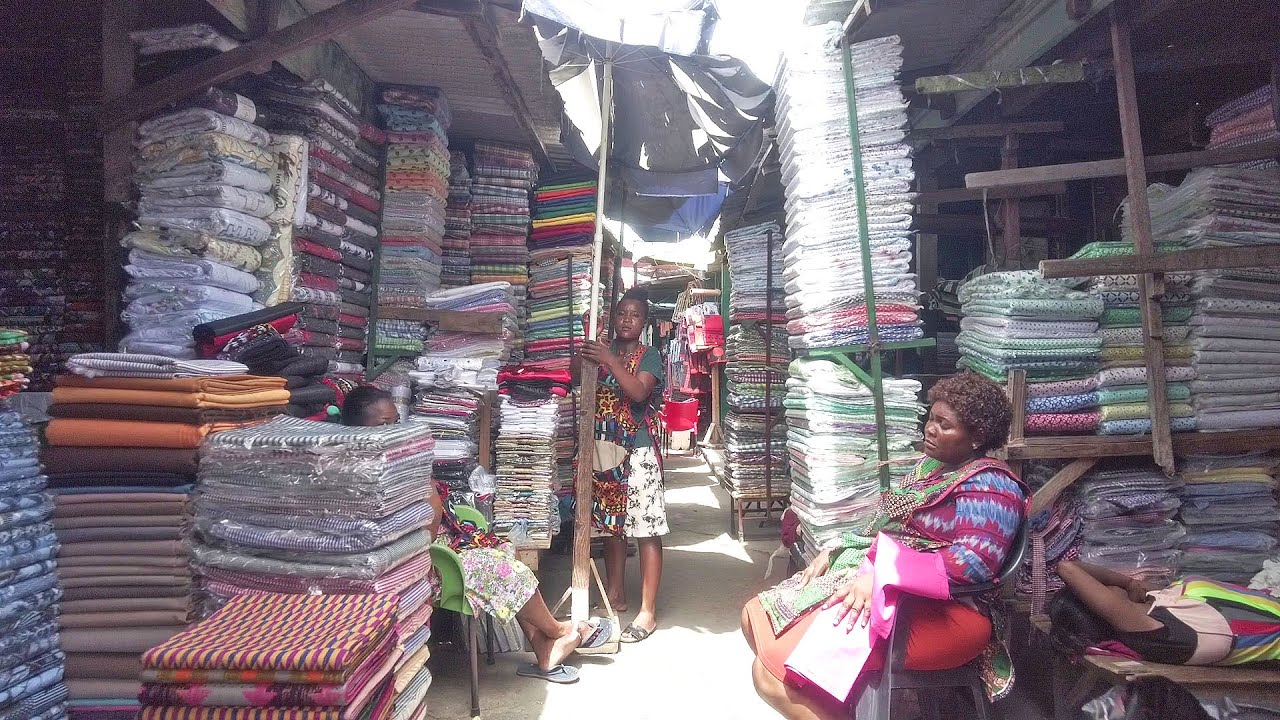 HIDDEN LOCAL CLOTHING MARKET IN GHANA ACCRA