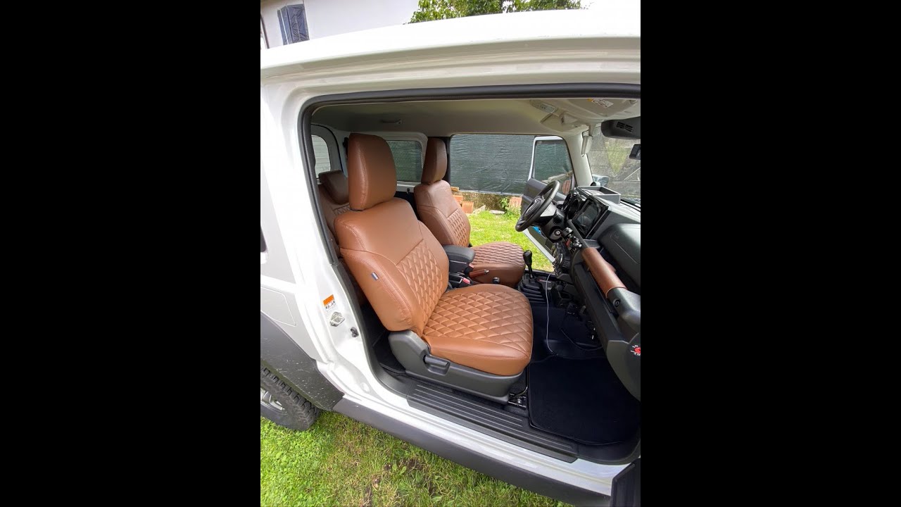 Suzuki Jimny jb74 鈴木ジムニー installazione coprisedili foderart part.2