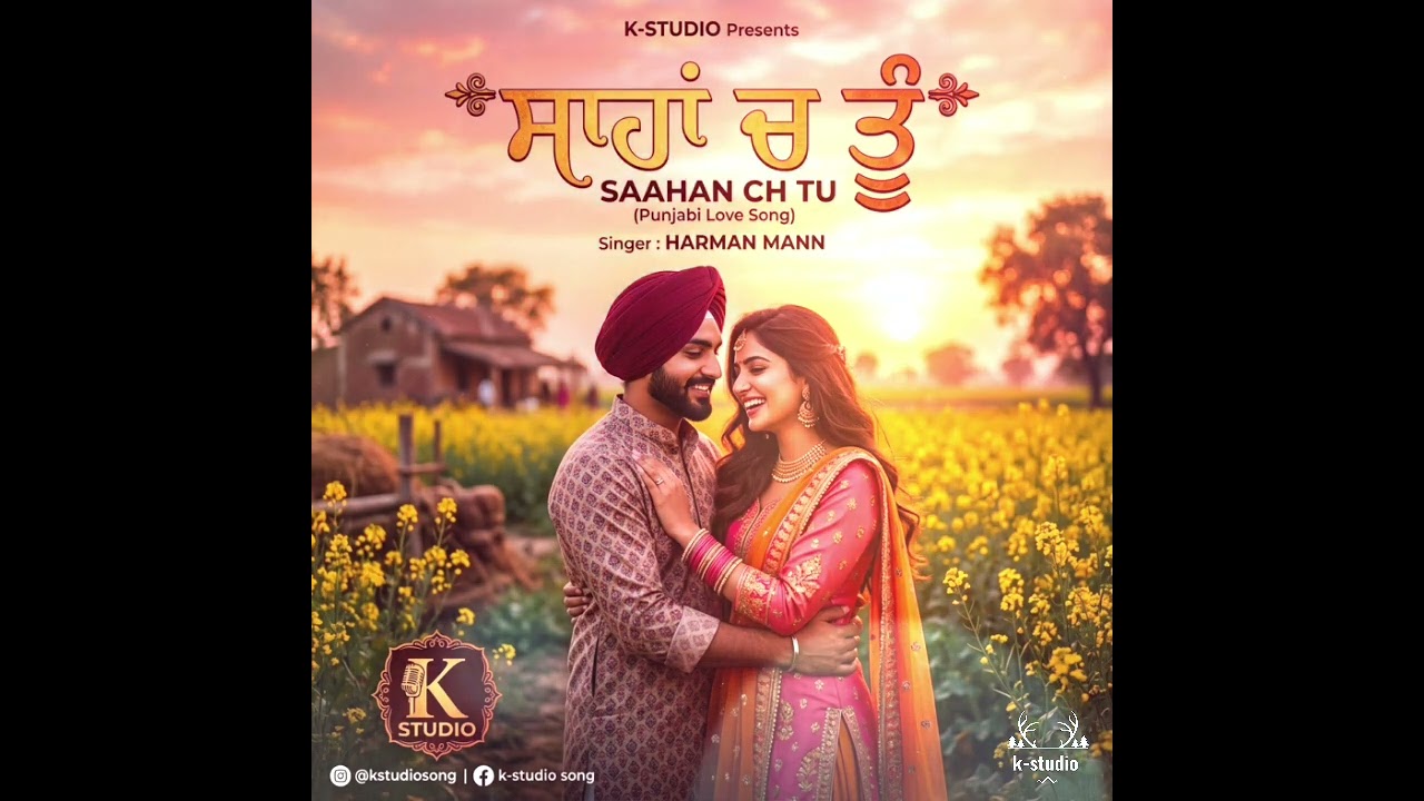 Saahan Ch Tu🌹❤️(Love Vibe) [  Love song ] Recorded by K-studio #lovesong #love #song #feel