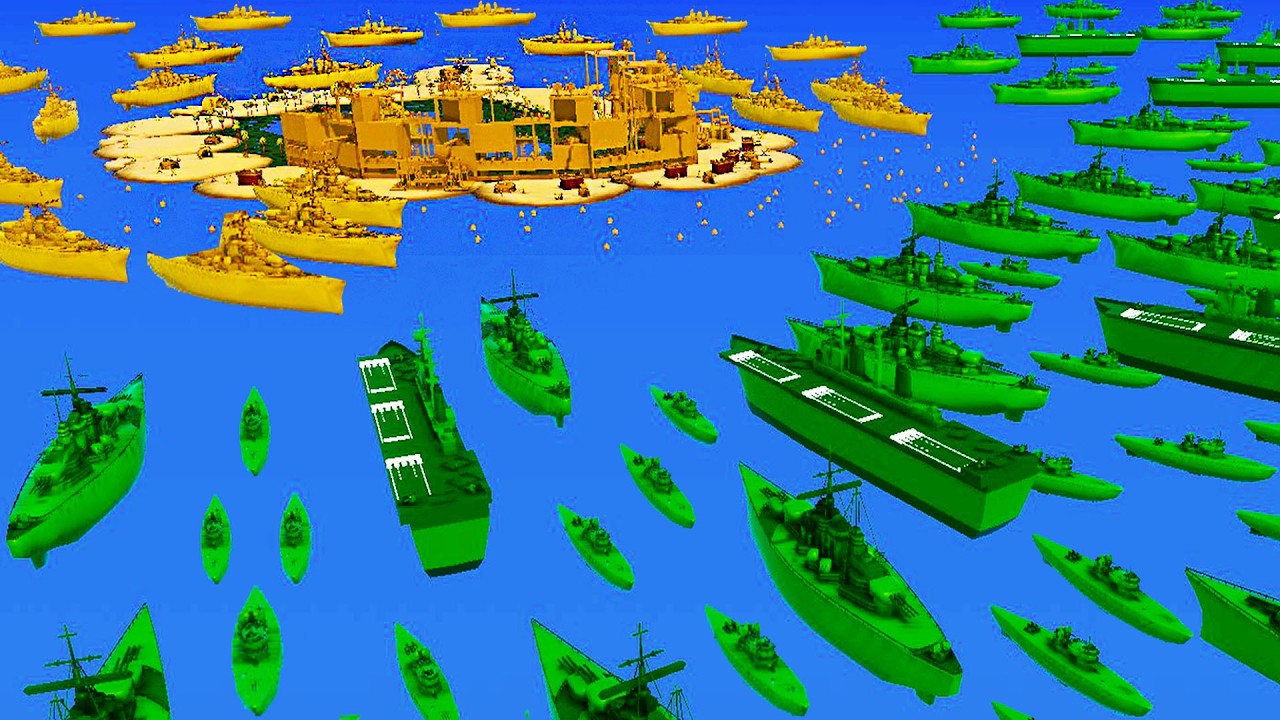 Full-Scale ARMY MEN Beach Invasion of ISLAND FORTRESS! - Attack on Toys