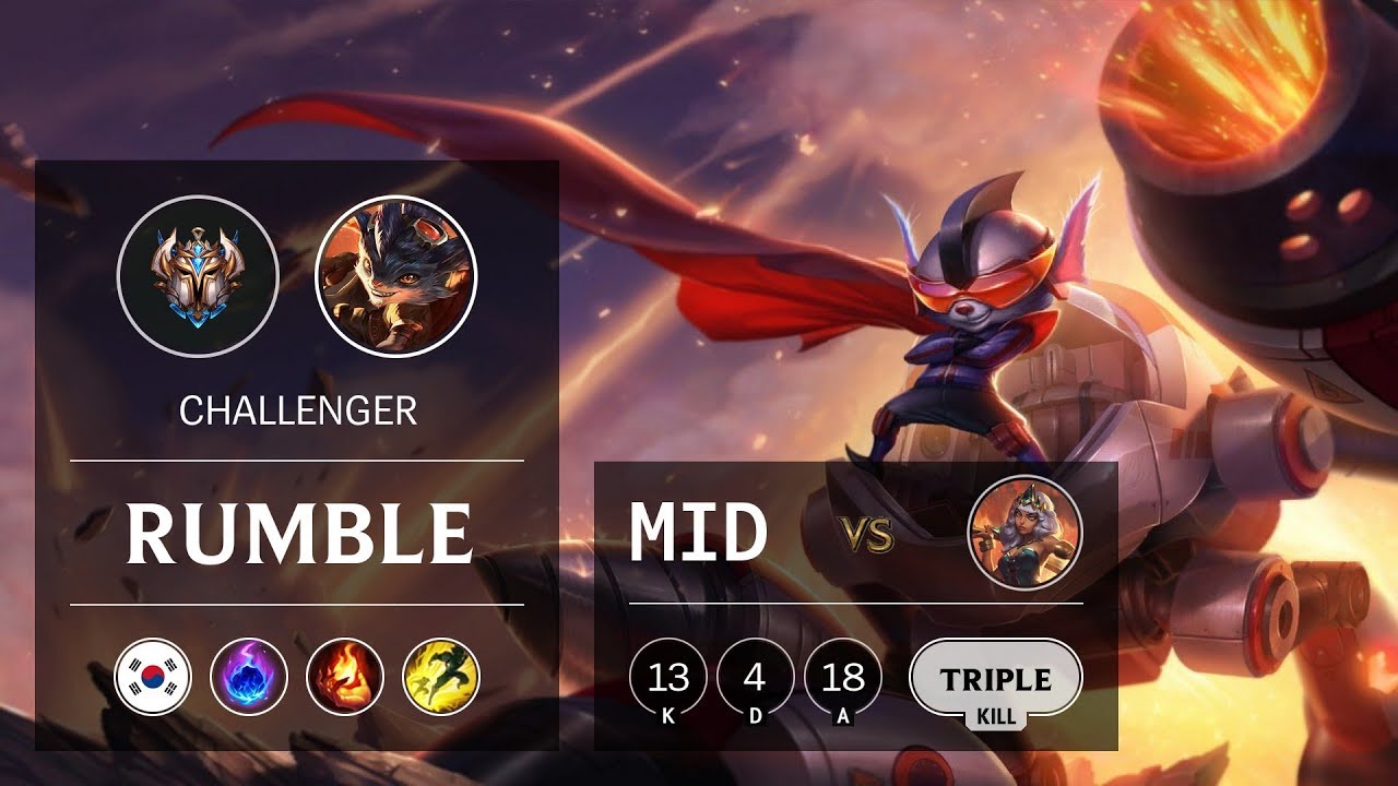Rumble Mid vs Qiyana - KR Challenger Patch 9.24