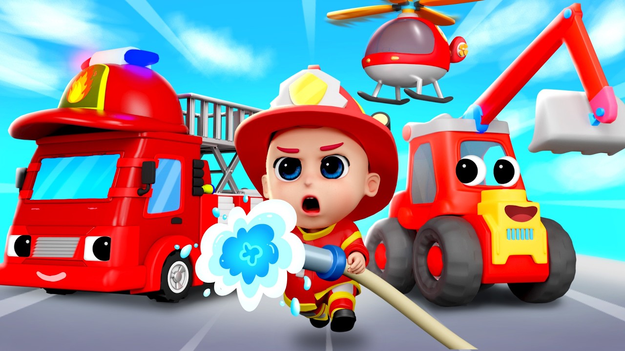 Jobs and Career Song | Five Little Firemen | BiBiBerry | Kids Songs & Nursery Rhymes