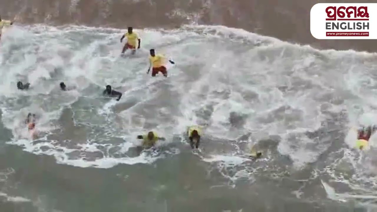 Puri Rath Yatra Preparations: Lifeguards Perform Beach Rescue Mock Drill | Odisha Police