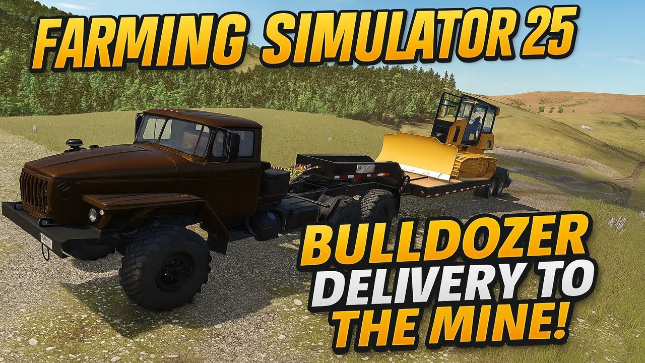 “EPIC Mountain Road Challenge! 🚜 Transporting a Bulldozer to an Abandoned Coal Mine  FS25”