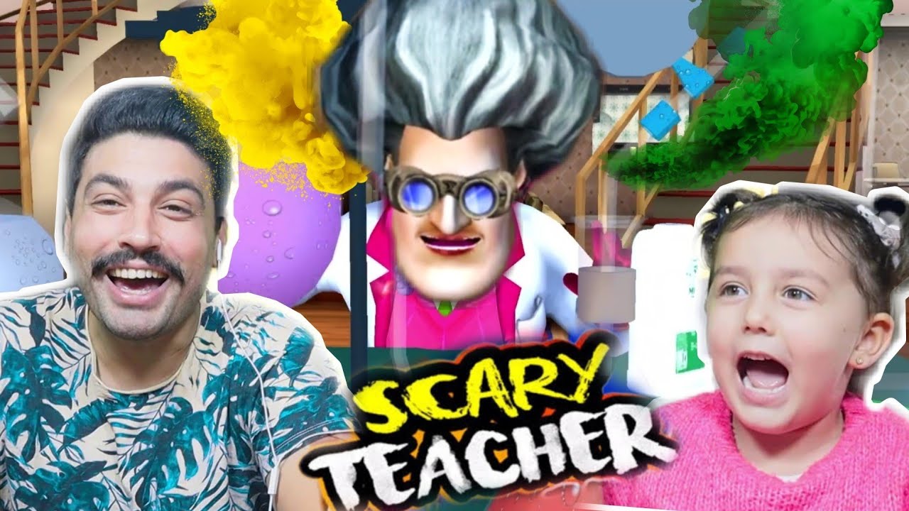 MİSS T ÇILGIN DENEYİYLE DÜNYAYI ELE GEÇİRMEK İSTİYOR | SCARY TEACHER 3D OYNUYORUZ!