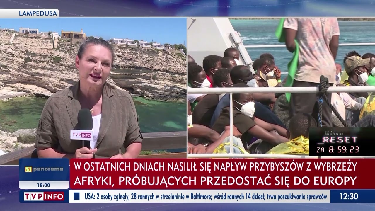 Masowy napływ nielegalnych migrant&oacute;w na włoską wyspę Lampedusa. Relacja red. Urszuli Rzepczak