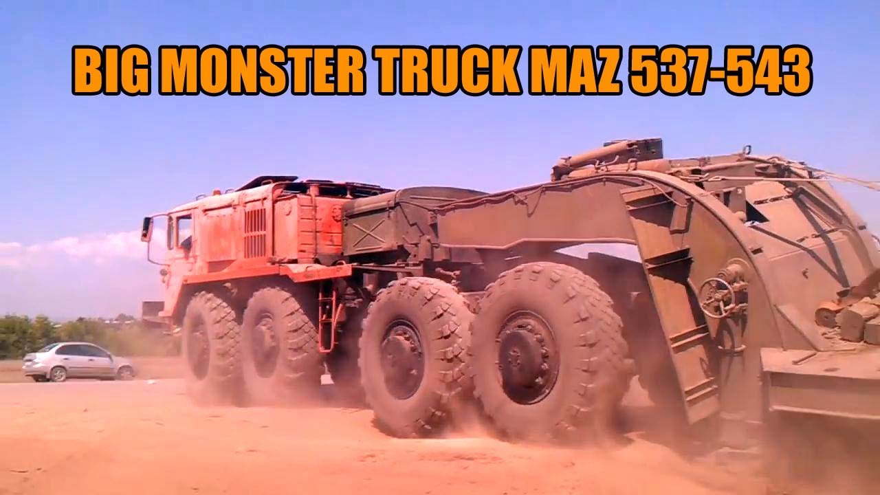 BIG MONSTER TRUCK MAZ 537-543 | Army Truck RUSSIAN SOVIET ERA