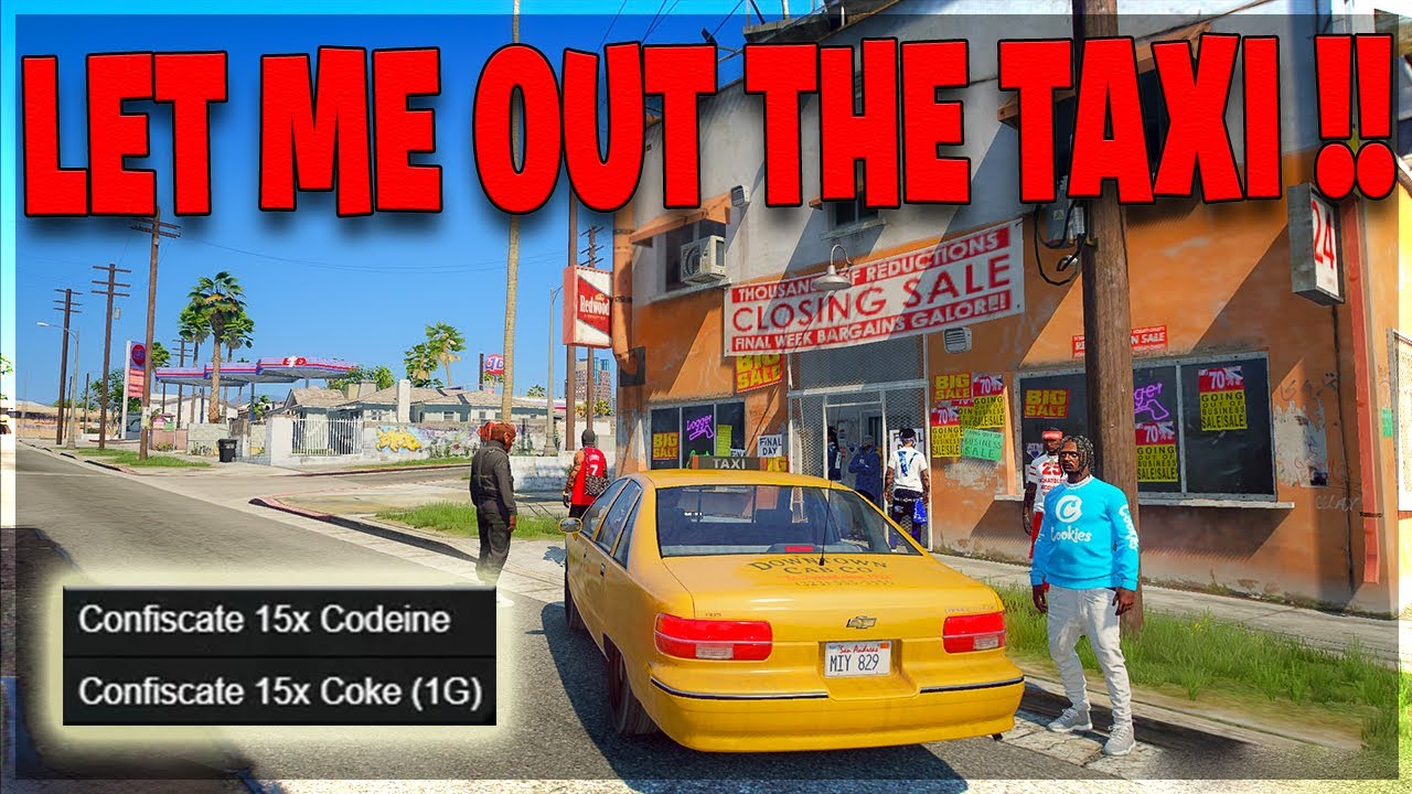 I framed this man with my TAXI and called the cops  - GTA 5 RP