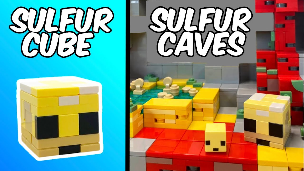 Я построил серные пещеры в Minecraft из LEGO!