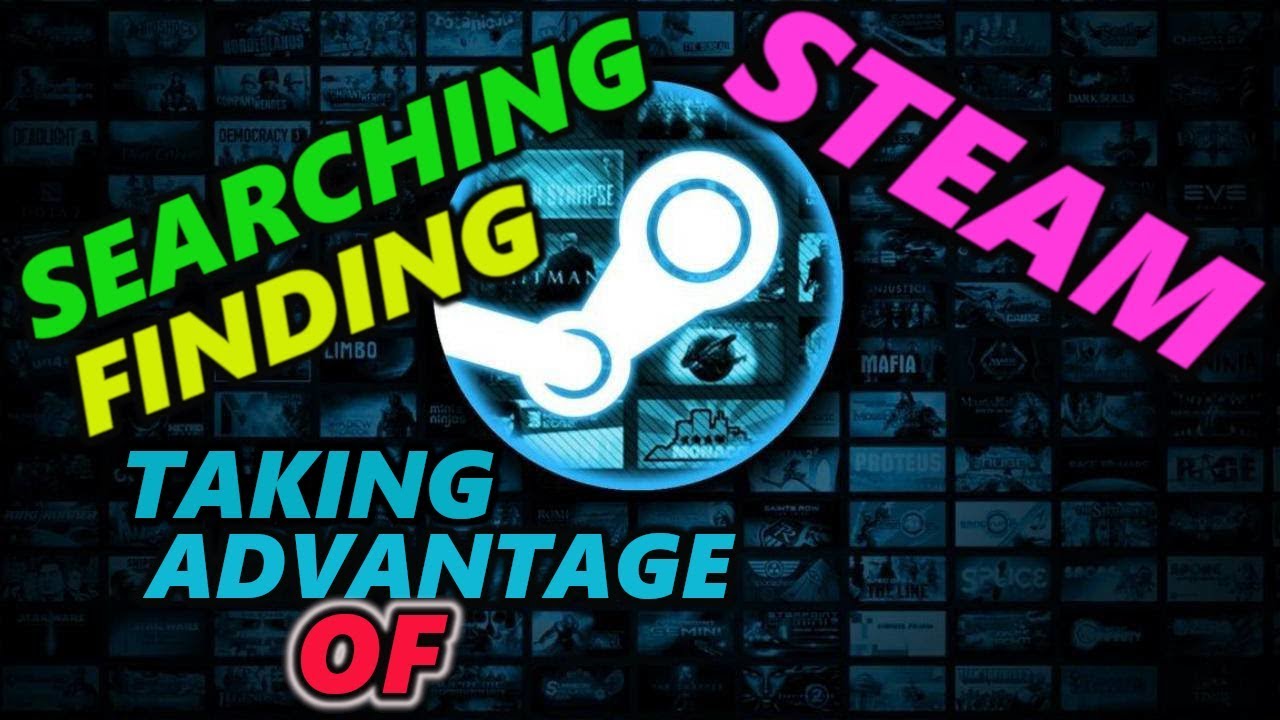 How to search and find games on STEAM.