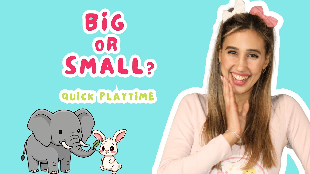 Big and Small Animals 🐘🐭 | Toddler Learning Activity | Miss Sapsap