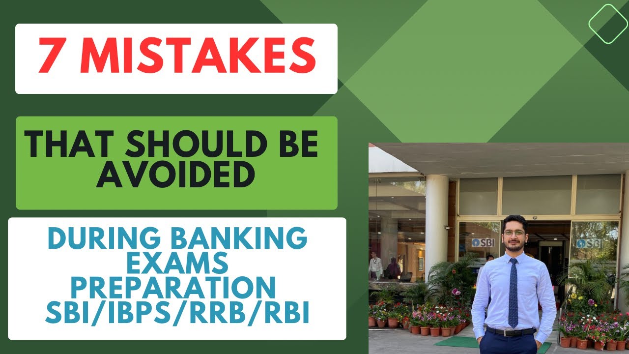 Mistakes that should be avoided during SBI/IBPS/RRB/RBI Preparation #bankingexams