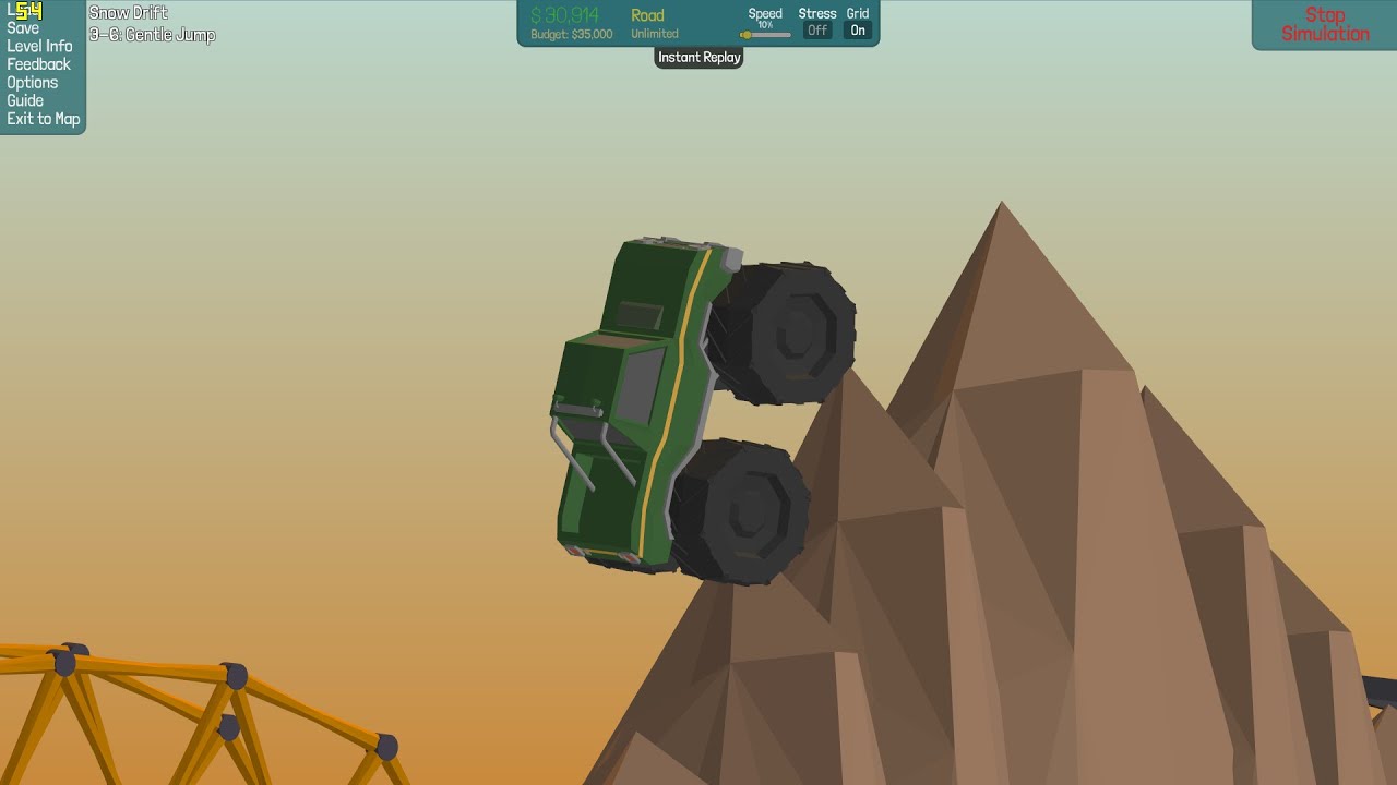 3 Poly Bridge Solutions [Gentle Jump 3-5]