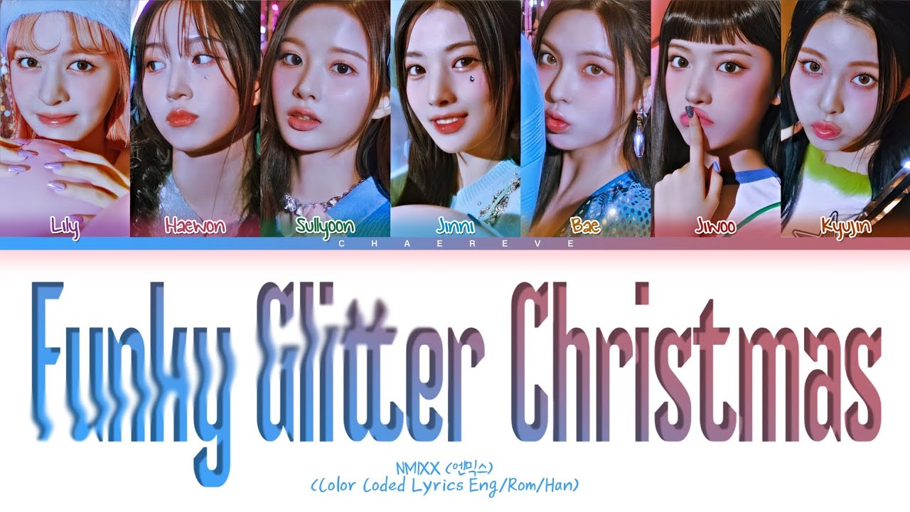 NMIXX Funky Glitter Christmas Lyrics (Color Coded Lyrics)