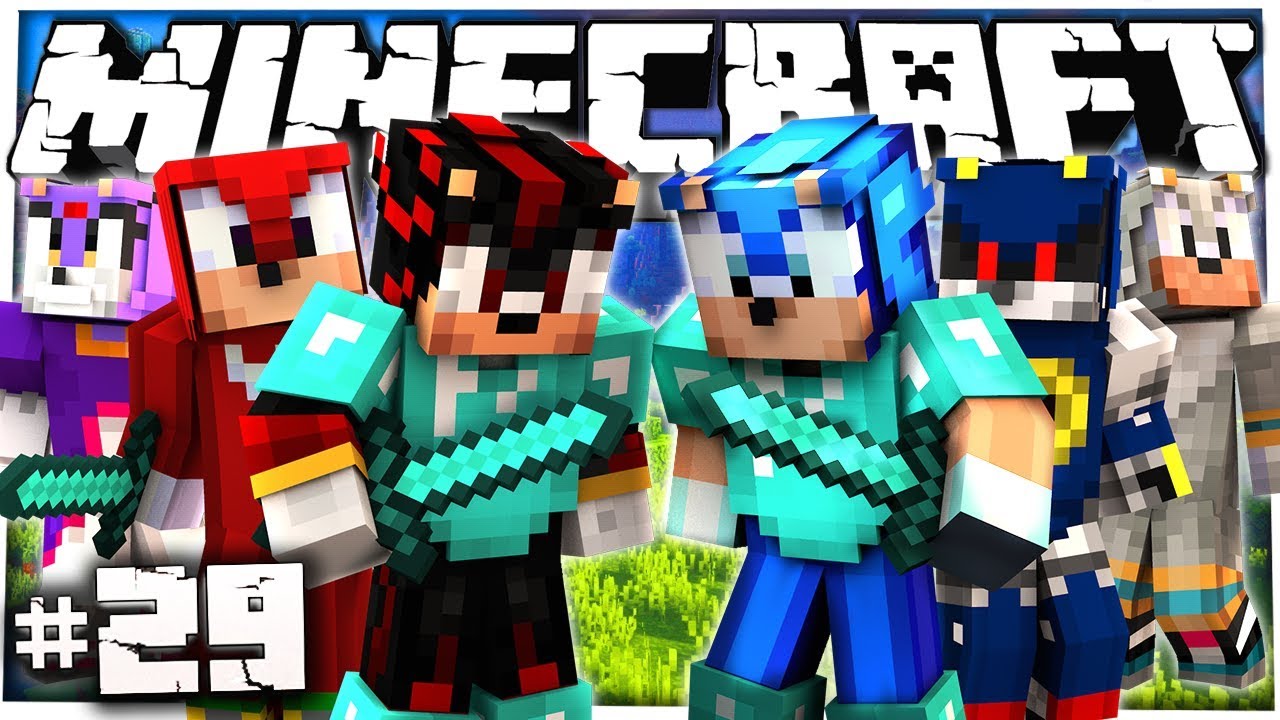Sonic & Shadow Play Minecraft Part 29 - TO THE END!! (Ft. Everyone)