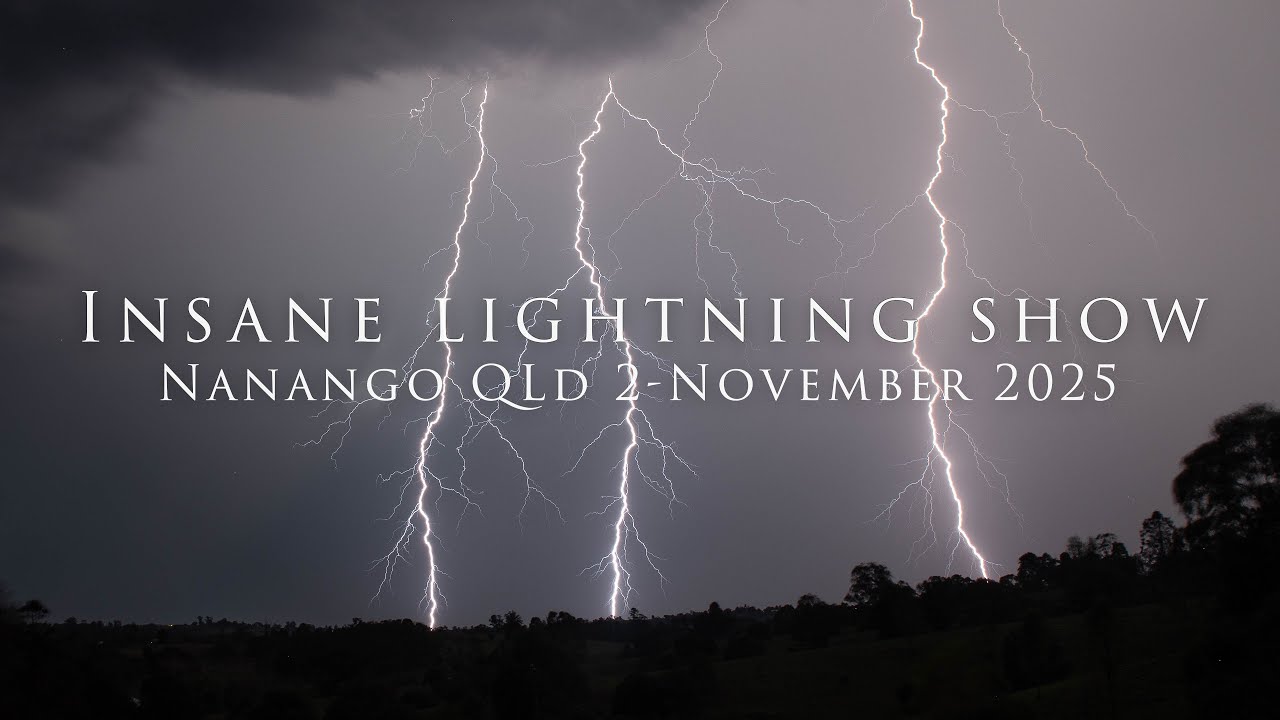 Incredible lightning- CONSTANT Strobe fest!! Nanango QLD-  2nd November 2025